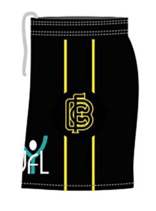 Balwyn Tigers Playing Shorts - Boys:Black Side Left